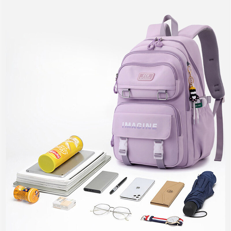 Mochila escolar Kawaii coreana para estudiantes, mochilas escolares universitarias para adolescentes, mochilas para portátiles de viaje informales, bolsas para libros