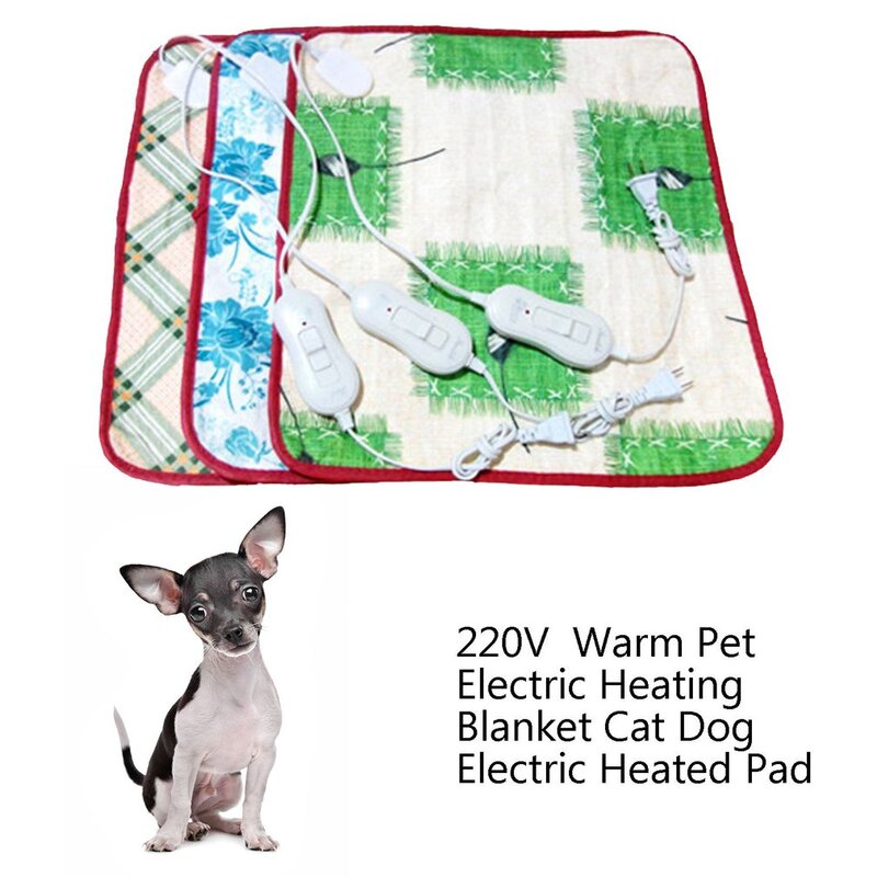 Manta calefactora eléctrica de 220V para mascotas, almohadilla calefactora para gatos, alfombrilla antiarañazos para perros, cama de dormir para Otoño e Invierno