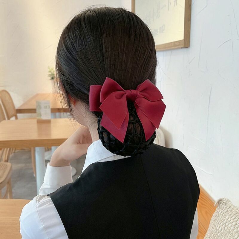 Sweet Headwear Hotel Voor Meisjes Verpleegster Vrouwen Lente Clip Haargrepen Cover Net Koreaanse Bun Snood Paardenstaart Clip