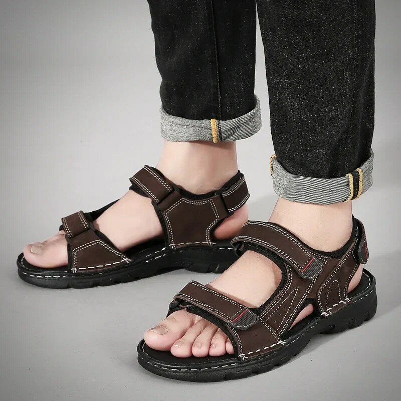 Sandalias de verano para hombre, zapatos informales a la moda, ligeros, talla 38-48