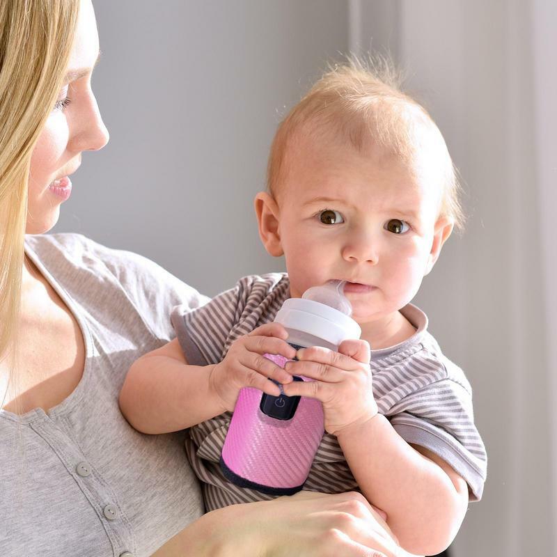 Garrafa de bebê manter tampa quente, aquecedor de leite, tampa isolante, portátil, aquecimento automático, mamadeira, heat keeper