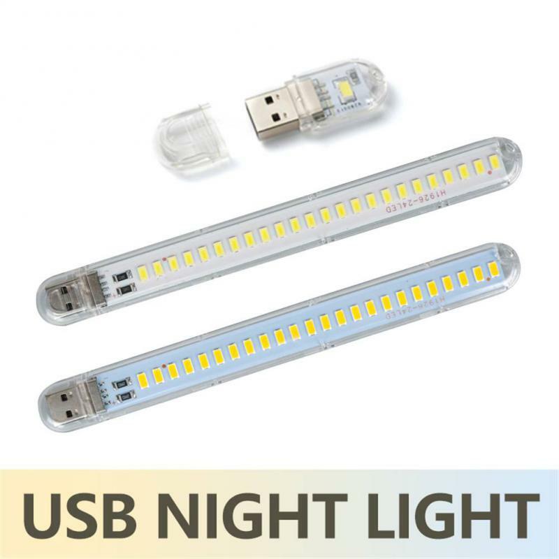 Портативный светодиодный Usb-фсветильник светильник, 2-24 светодиода, 5 В, 3000-7000 к