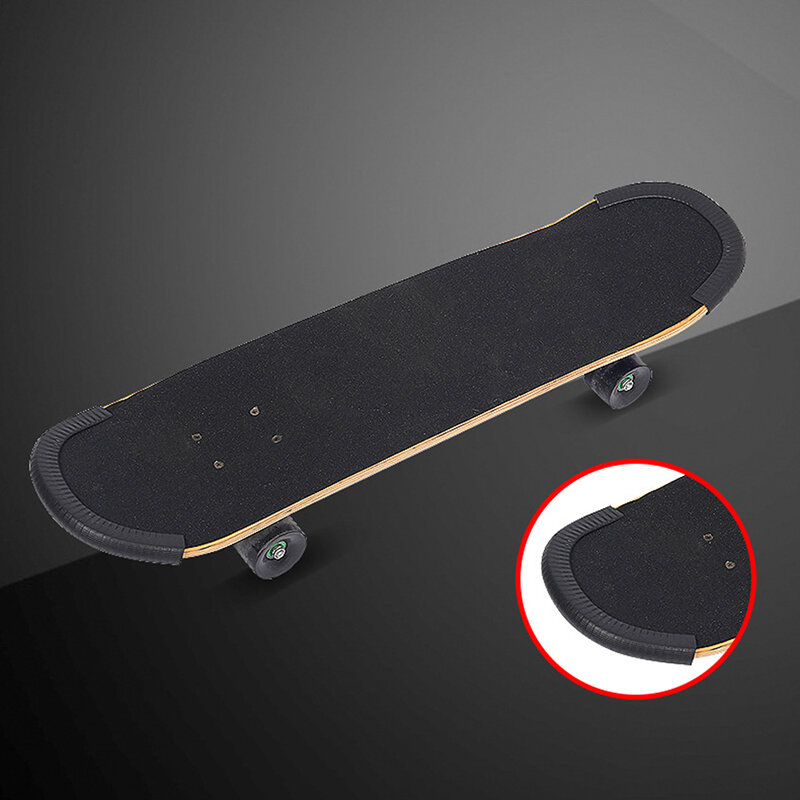 Skateboard Deck Guards Protector U Channel Design Rubber Bump Longboard Dance Board Crash Rubber Strip