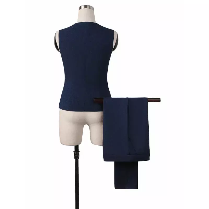 Nowa dostawa garnitur ze spodniami damska szczupła kamizelka bez rękawów marynarka i spodnie dwuczęściowy zestaw dla biurowa, damska odzież do pracy