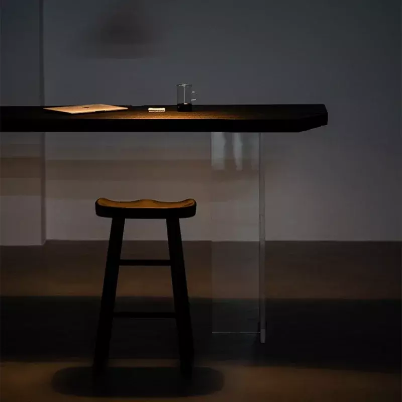 เก้าอี้ไม้เนื้อแข็งทนทานสตูลเคาน์เตอร์สูงเก้าอี้สตูลเก้าอี้สตูลสำหรับห้องครัว