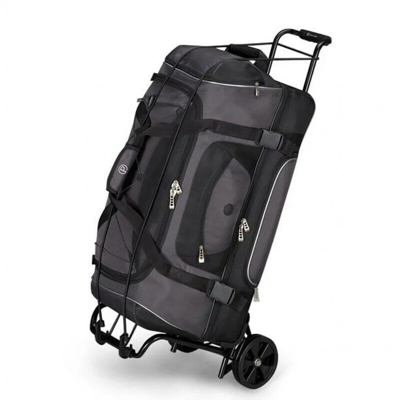 Protege Folding Luggage Cart, Black, 39" x 13" (15" Platform), 3lbs Empty, 75lbs Capacity