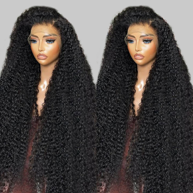 CEXXY-Peluca de cabello humano rizado para mujer, postizo de encaje HD con 250 de densidad, 13x6, 13x4, sin pegamento, 30 y 40 pulgadas