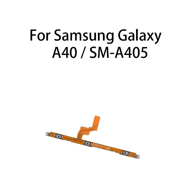 Kabel Fleksibel Tombol Volume Kunci Kontrol Sakelar Diam Daya Hidup Mati untuk Samsung Galaxy A40 / SM-A405