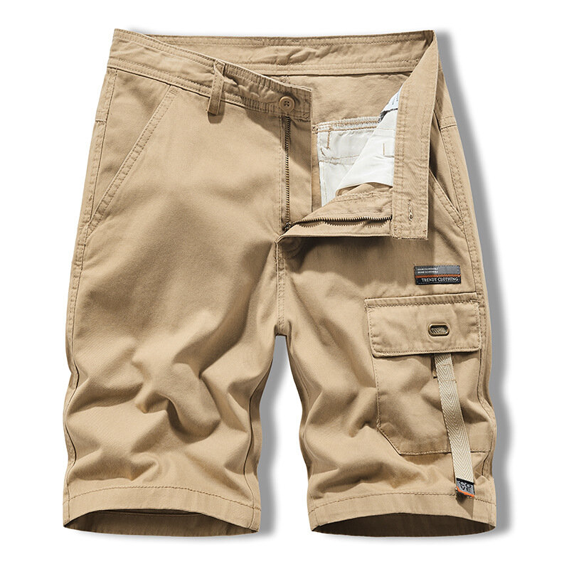 High-Quality Men's Casual Workwear Male Multi-Pocket Jogging Cargo Shorts