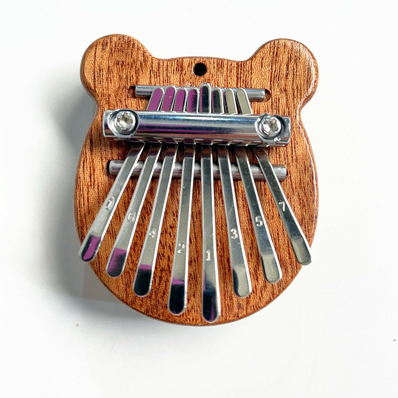 Mini-Thumbhard 8-tonowy przenośny Instrument z kciukiem Calimba edukacyjny Instrument dla dorosłych