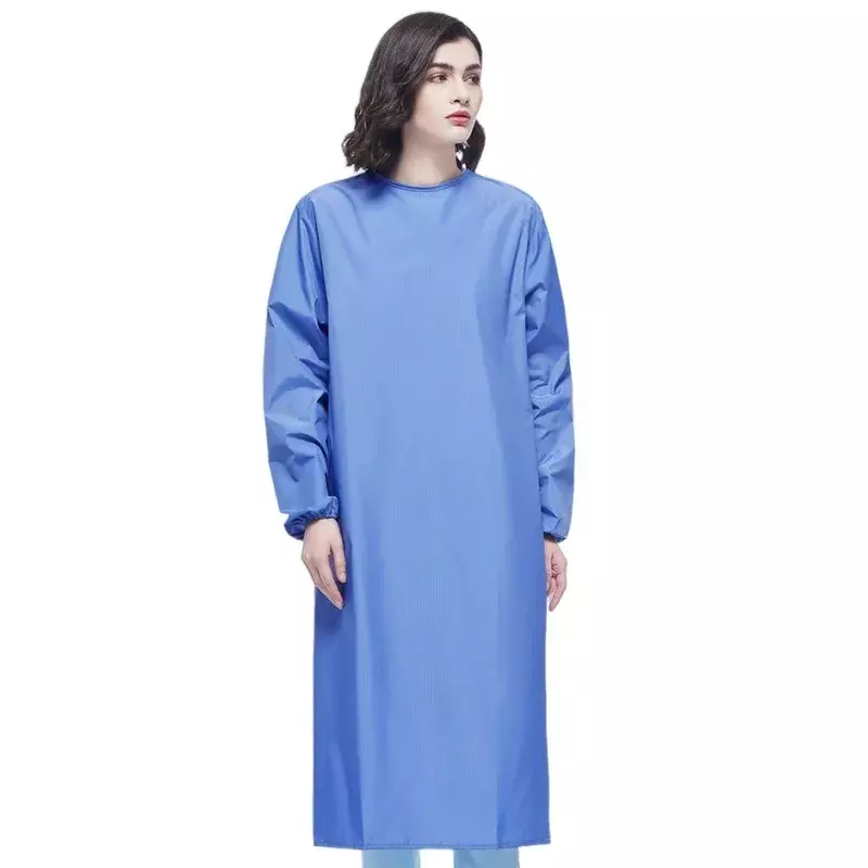 New Wear Resistant Breathable Quick Drying Surgical Gown Long Sleeve Operating Room Apron Cover Hospital Work Green Medical