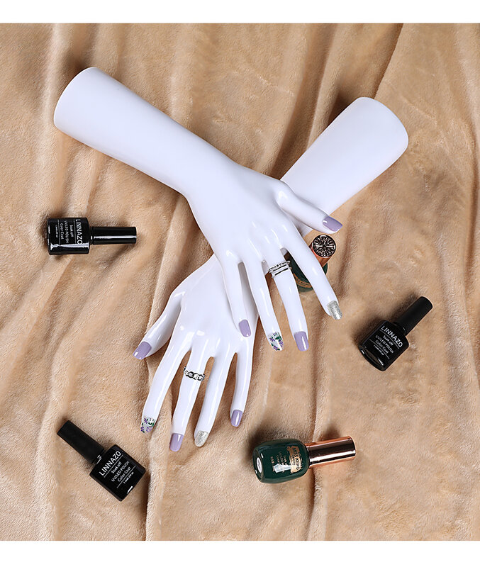 Esposizione di gioielli realistici puntelli manichino femminile modello a mano per anelli espositore per unghie