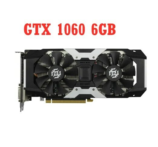 Оригинальная видеокарта ZOTAC GTX 1060 6 ГБ GPU графическая карта для GeForce nVIDIA GTX1060 6GD5 192Bit настольная карта PCI-E X16 HDMI б/у