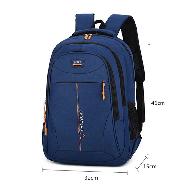 Школьные ранцы для ноутбука 14 дюймов, водонепроницаемый нейлоновый повседневный рюкзак на ремне 29 л для поездок, мужской рюкзак для подростков