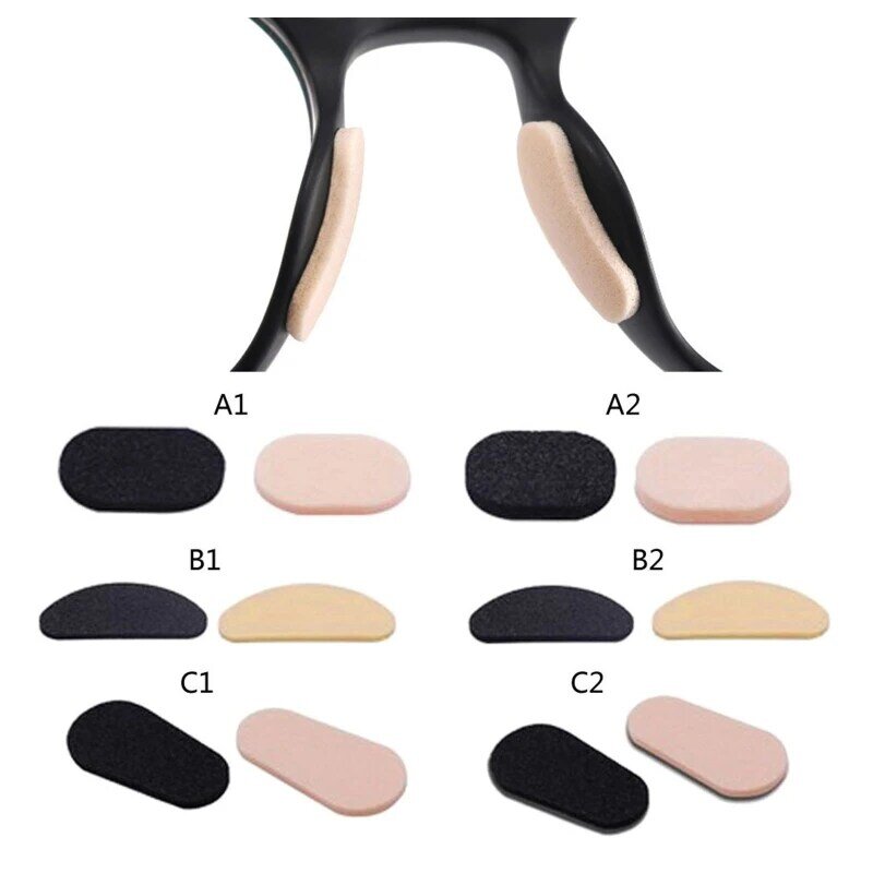 40Pcs Weiche Schaum Nase Pads Selbstklebende Brillen EVA Nase Pads Anti-Slip Gläser Kein Make-Up Nase Pads brillen Nosepads