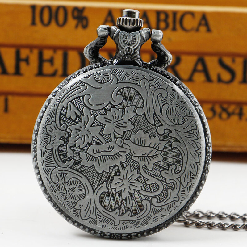 Relógio de bolso com algarismos arábicos, quartzo, FOB, corrente, luxo, antiguidade, elegante, masculino, feminino