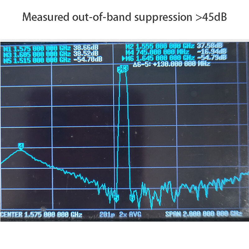 Amplifier frekuensi radio LNA RF, modul amplifier frekuensi radio LNA RF kebisingan rendah 1575MHz lapangan GPS BD