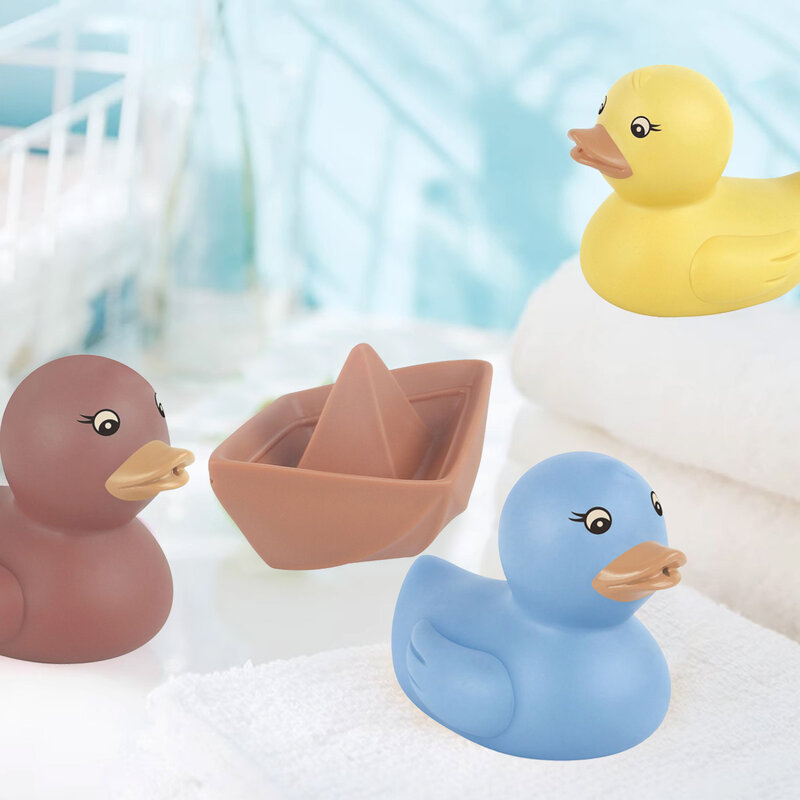 만화 동물 목욕 스프레이 세트: 요트 오리 아기 목욕 장난감, 생일 또는 명절 선물에 이상적