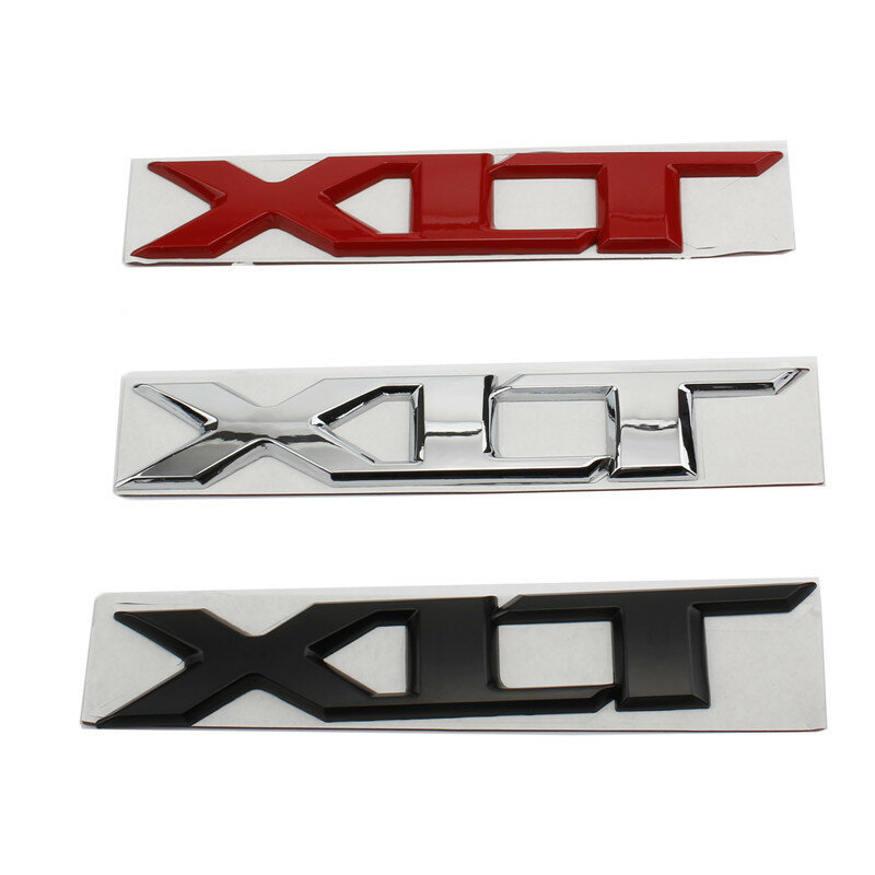 Car 3D Metal XLT Logo Letter Trunk Body Badge Emblem Decals Sticker For Ford F150 F-150 Raptor Ranger T6 Decoration Accessories