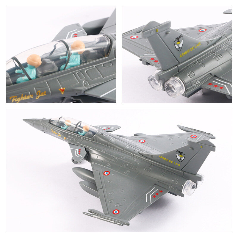 لعبة نموذج مقاتل سبيكة مع قوة العودة ، الطيران ، الطائرات العسكرية ، هدية زلابية ، F546