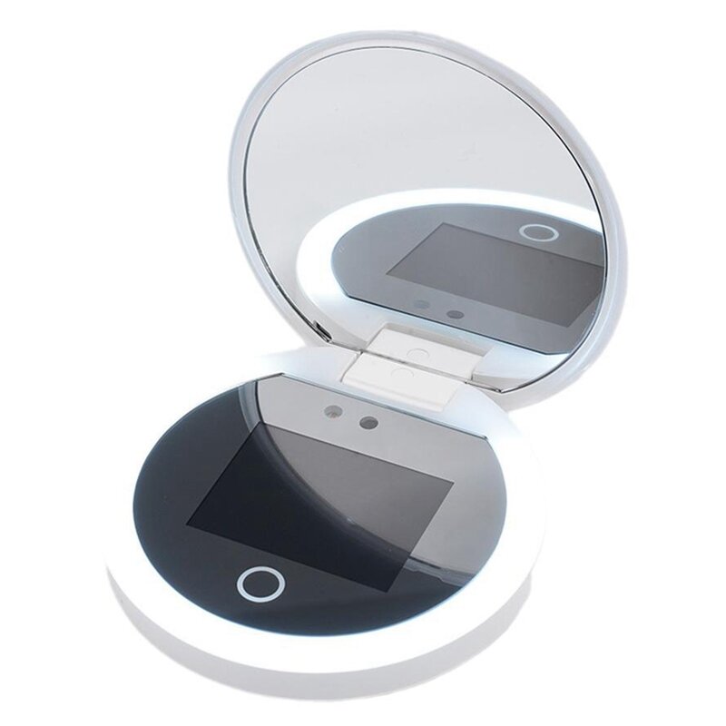스마트 UV 선스크린 휴대용 충전식 거울 메이크업 거울, 뷰티 선스크린 감지 메이크업