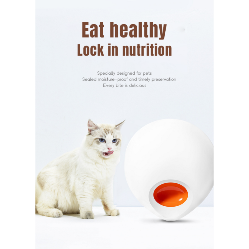 고양이 개용 자동 잠금 지능형 회전 트레이, 건식 및 습식 식품 원격 앱 제어, 반려동물 간식 공급기, 5 가지 식사