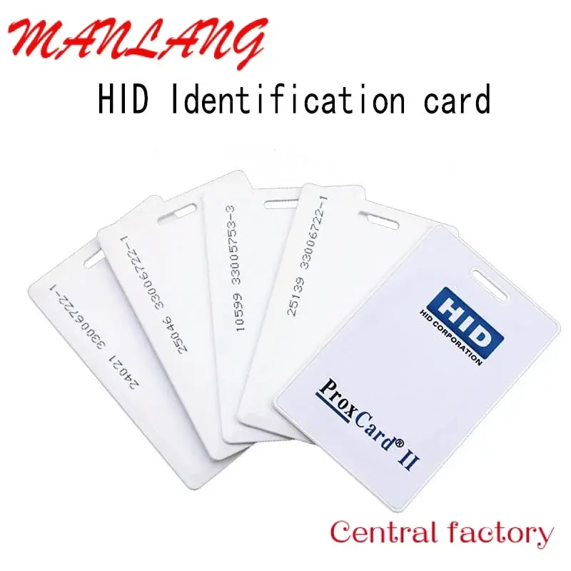 Custom  Thick 125khz HID Prox-Card II Clamshell Proximity Card for Writable Rewrite Access Control 26 Bit 37Bit H10301 H10302 Fo