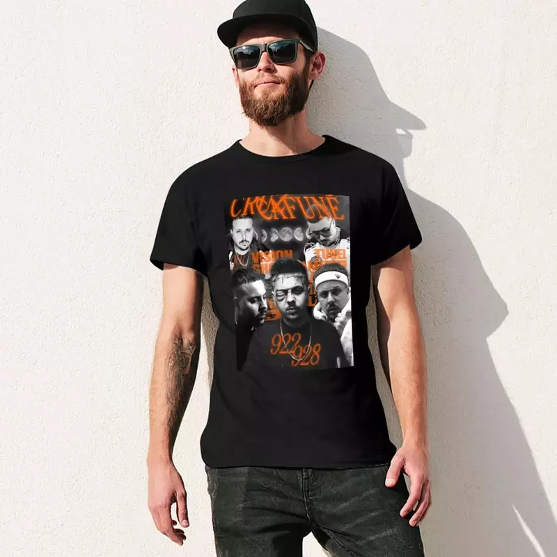 Camiseta de tamanho grande Cruz Cafune masculina, roupas hippie sublime, camisetas extragrandes