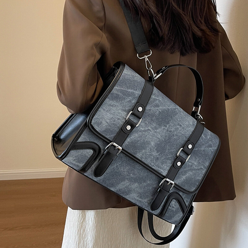 Вместительный рюкзак, большая сумка на плечо, новая портативная универсальная модная роскошная сумка для женщин, высококачественный мессенджер через плечо