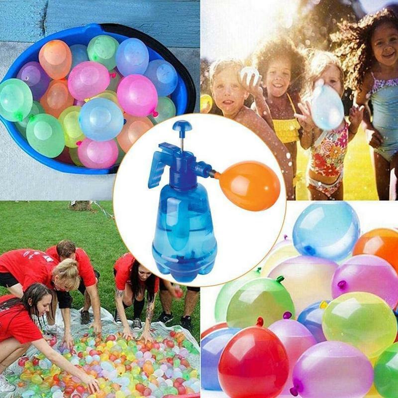 Gonfleur de ballons à eau pour enfants, kit de remplissage d'eau, ballon à main avec 500 ballons, amusant pour l'extérieur