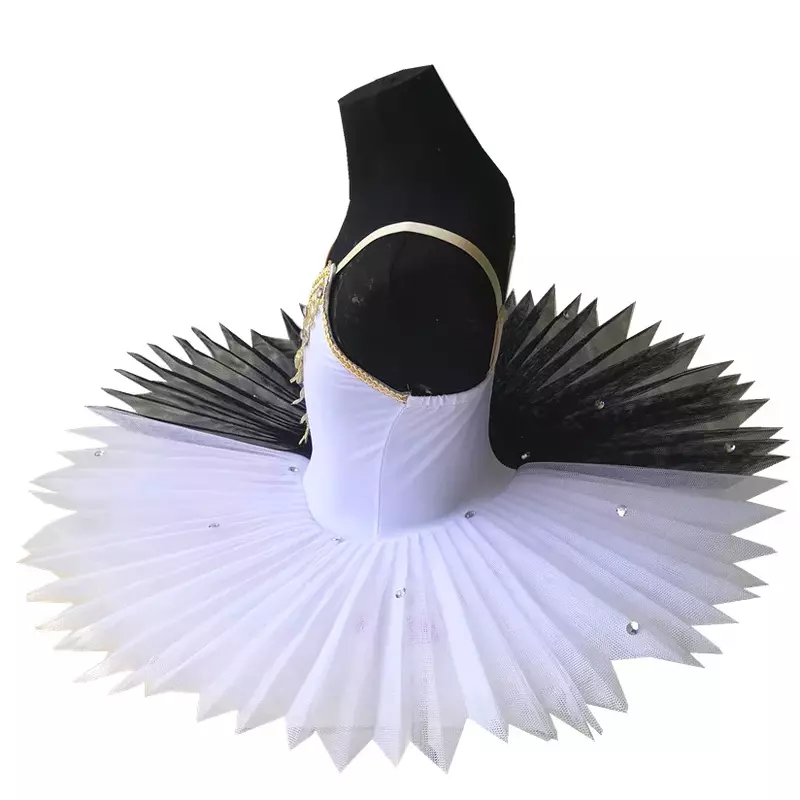 Spódnica baletowa kostium czarno-biały mały łabędź kostium taneczny kostium dla dzieci spódnicy tutu
