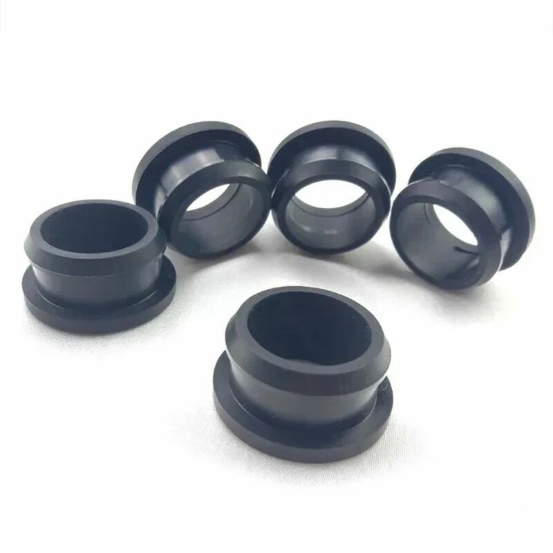 Bouchons de trou à œillets encliquetables en caoutchouc de silicone noir, embouts de bonde, protection de câble métallique, 4.5mm-30mm