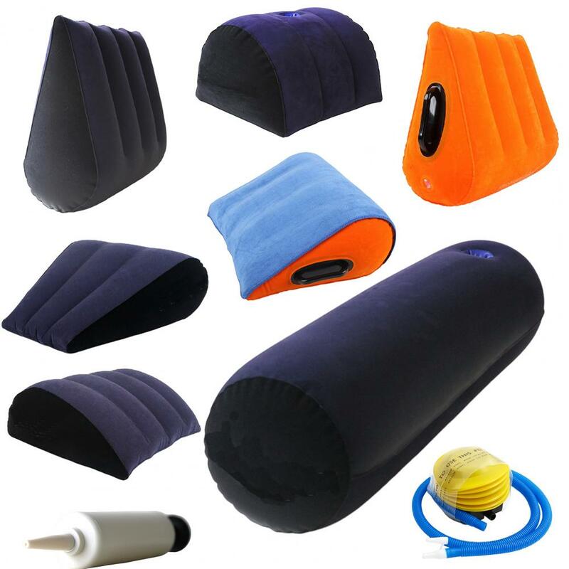 Sex Stuffed Pad Inflatable Triangle Pillow Armrest Edition Couple Sex Position Cushion Pad Rear-entry Pillow Adults Sex Product