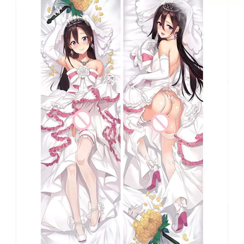 Funda de almohada con estampado de sword Art Online, cubierta de cojín de doble cara, Kazuto Asuna, Anime, 60x180cm