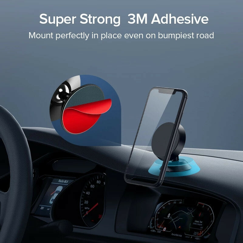 Magnetic Car Phone Holder Mobile Cell Phone Holder Stand Magnet Mount Bracket In Car For iPhone 13 12 Samsung Redmi Xiaomi