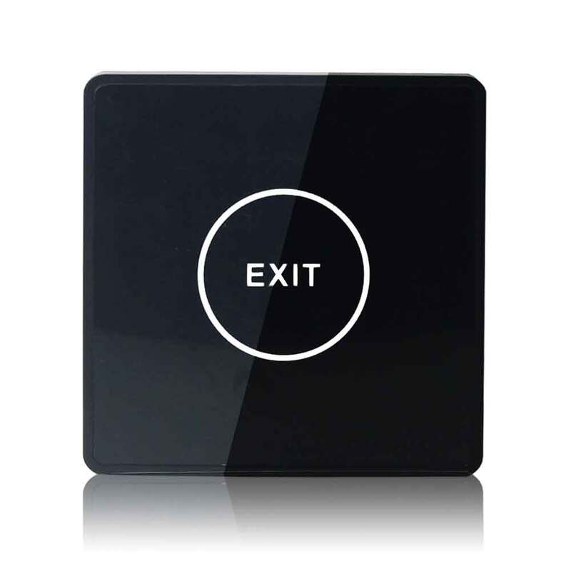 Interruptor ultra fino do toque, botão da saída do acesso, não, NC, saída de COM, preto, opção branca da cor, 5 PCes, 86mm x 86mm x 11mm