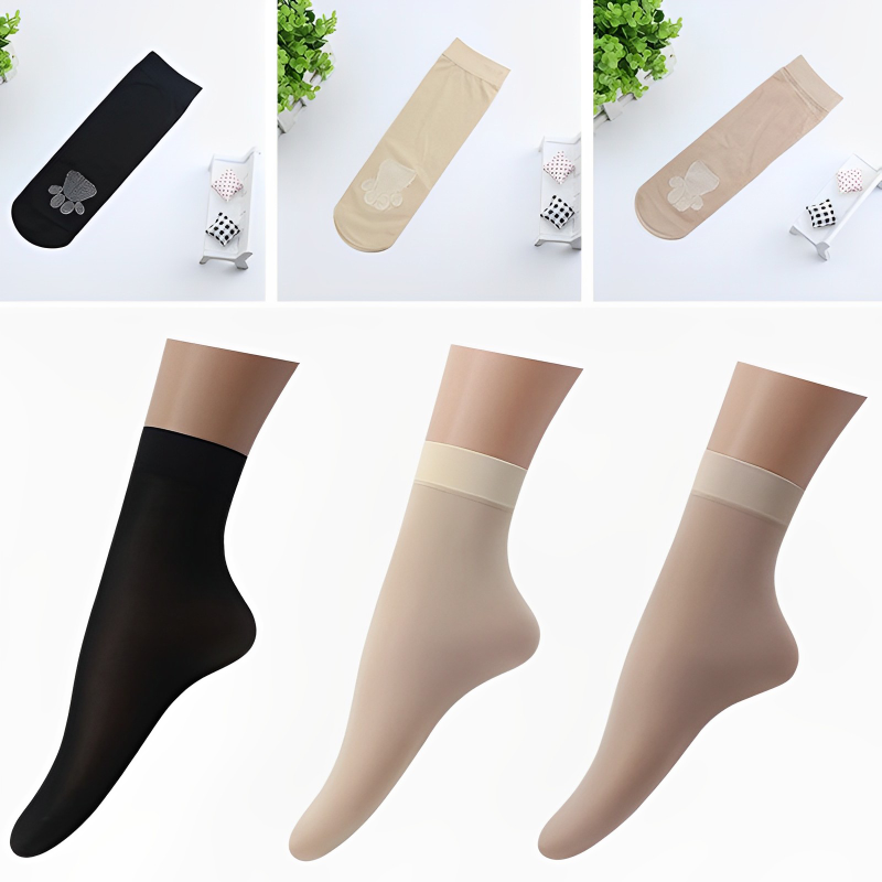 10Pairs Sexy Ultra-thin Silk Sock Women Crystal Transparent Ankle Socks Summer Invisible Breathable Socks Soft Velvet Short Sock