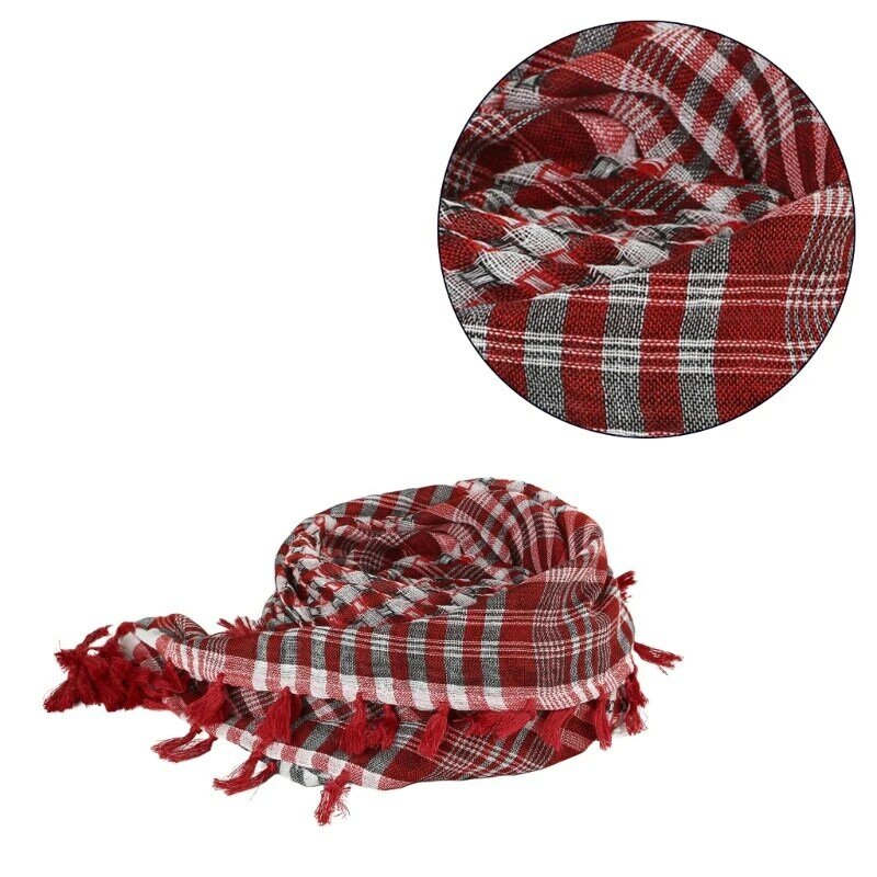Наружные походные шарфы, арабский шарф в пустыне, шарф с кисточками, утеплитель для шеи