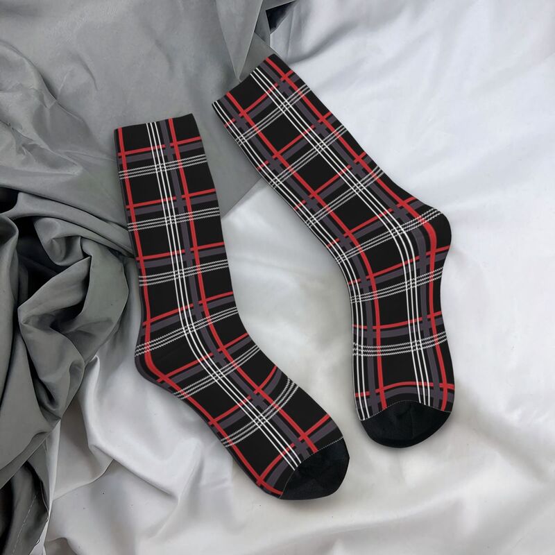 Gti Tartan Socken Harajuku super weiche Strümpfe ganzjährig lange Socken Zubehör für Unisex Geschenke