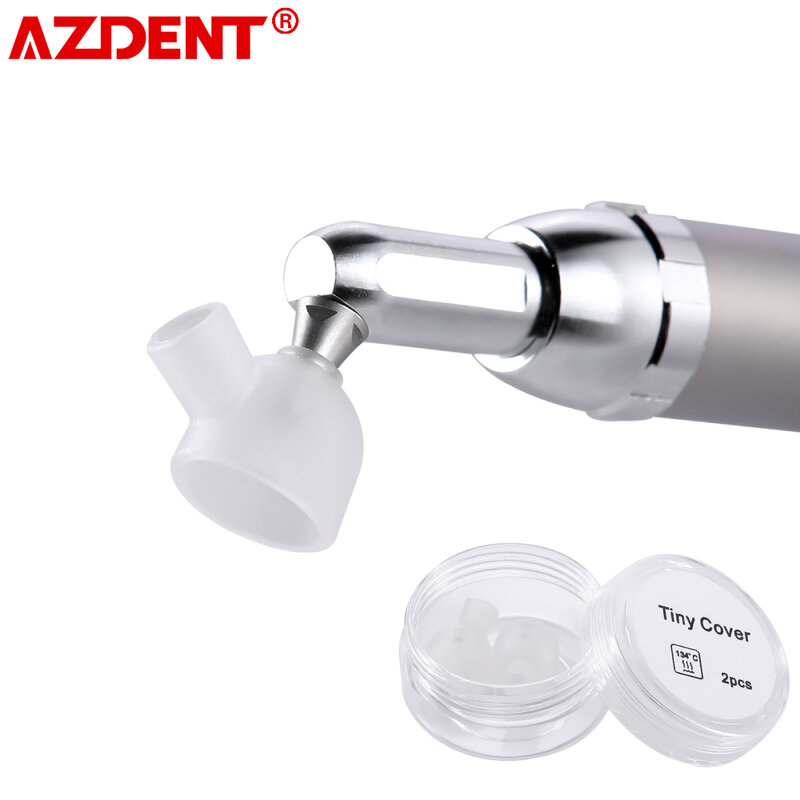 AZDENT-cubierta pequeña Dental para óxido de aluminio, microblaster de abrasión de aire, tapa a prueba de polvo, 2 piezas, 135 ℃, Autoclave