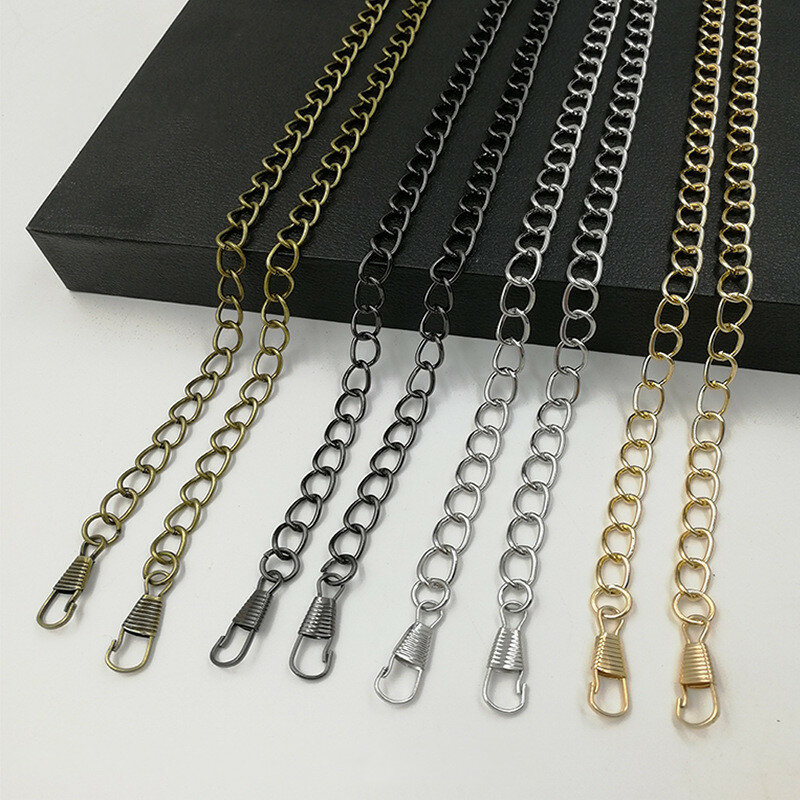 Correa de hombro de cadena de Metal para bolso de mujer, Asa de bolso extraíble, accesorios de bolso, correa de cadena, hebillas de monedero