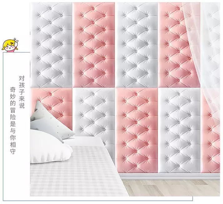 Papel tapiz anticolisión para cabecero de dormitorio, autoadhesivo
