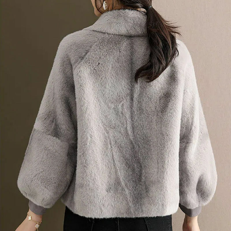 Chaqueta básica de un solo pecho para mujer, abrigo de primavera y otoño, prendas de vestir sólidas, chaqueta con cuello tipo Polo, T157, 2024