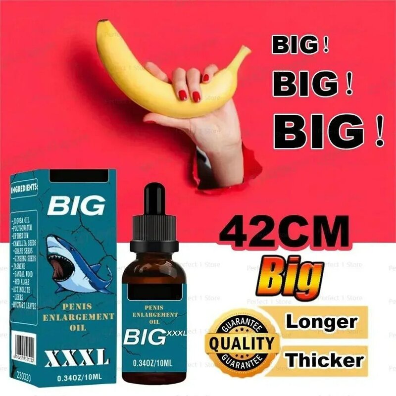 Maggiore capacità sessuale olio addensante in PP aumenta la crescita per l'uomo Big PP Massag oli essenziali XXXL PP olio per l'ingrandimento