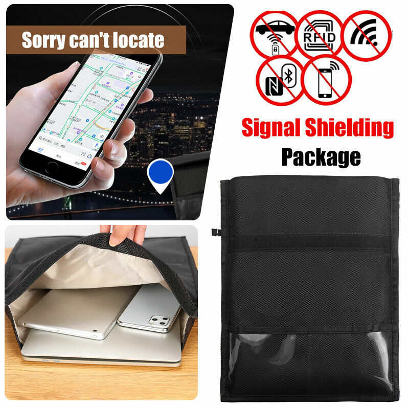 Laptop Faraday Mobile Phone Notebook Blocker Bag RFID RF Signal Blocker Shielding Safety Package Anti-theft Brush Pouch 35*45cm