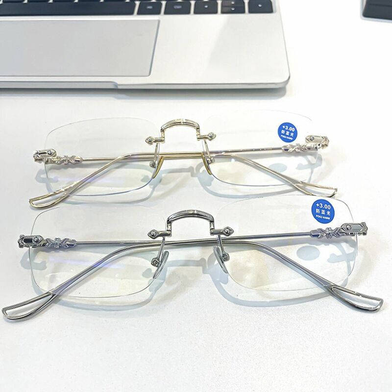 نظارات مضادة للضوء الأزرق بإطار معدني ، نظارات حماية العين ، نظارات حاسب مكتبي ، ديكور الموضة ، ذهبية وفضية
