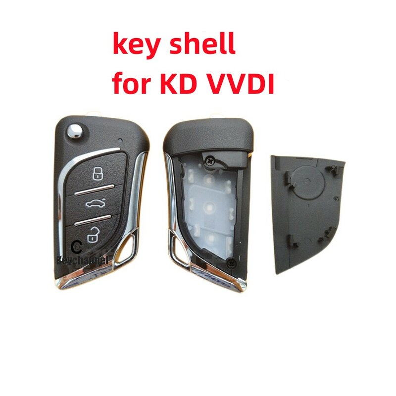 Keychannel 1pcs Shell Chave do Carro KD VVDI XK Caso Remoto Universal KD Virar Chave Shell Capa Chave para KD A30 NA30 Xhorse XKLKS0EN