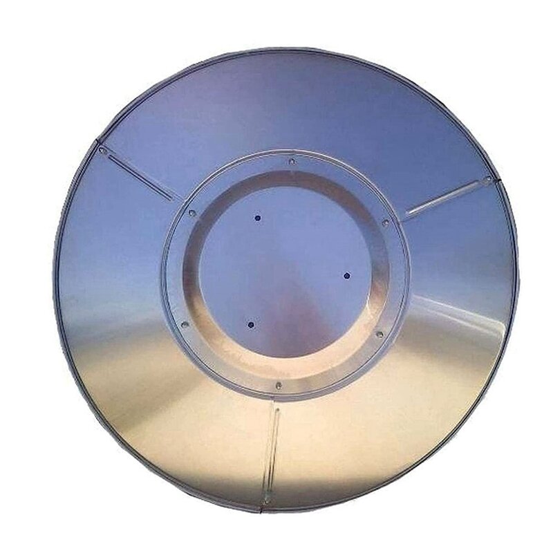 Patio Heater Reflector Shield, Propane Outdoor Heaters Replacement Top Dome, 3-Hole Mount, 33 Inch Dia Round