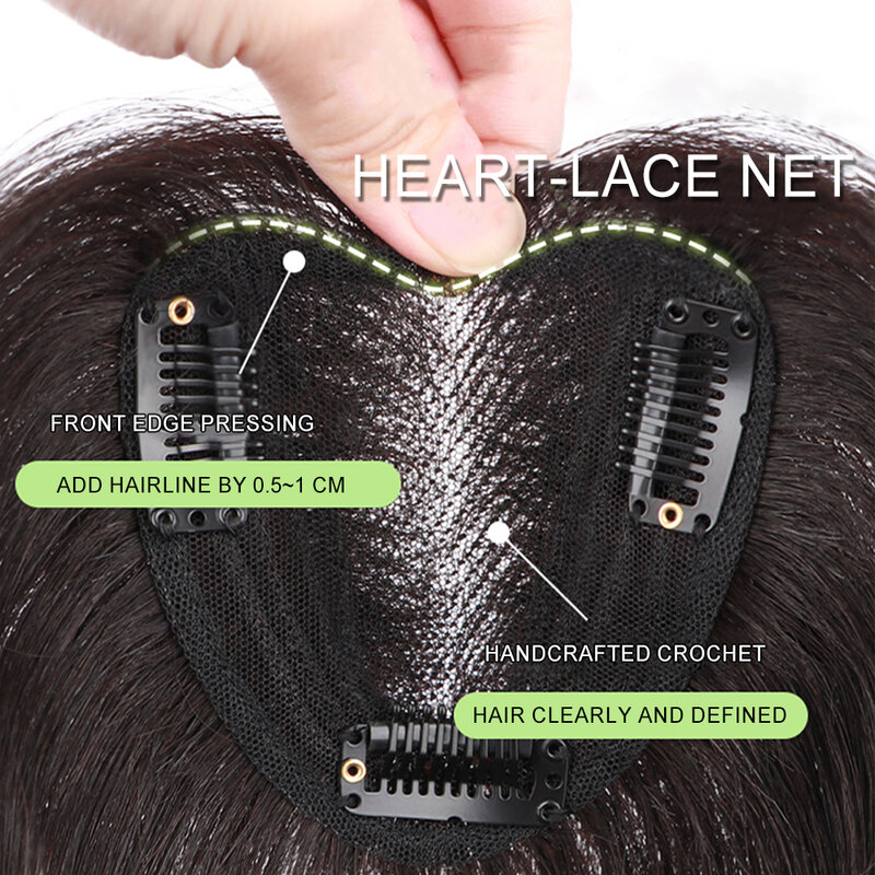 3D firanki naturalne ludzkie przypinana grzywka klipsy do włosów niewidoczne włosy z frędzlami odzież na co dzień dla kobiet