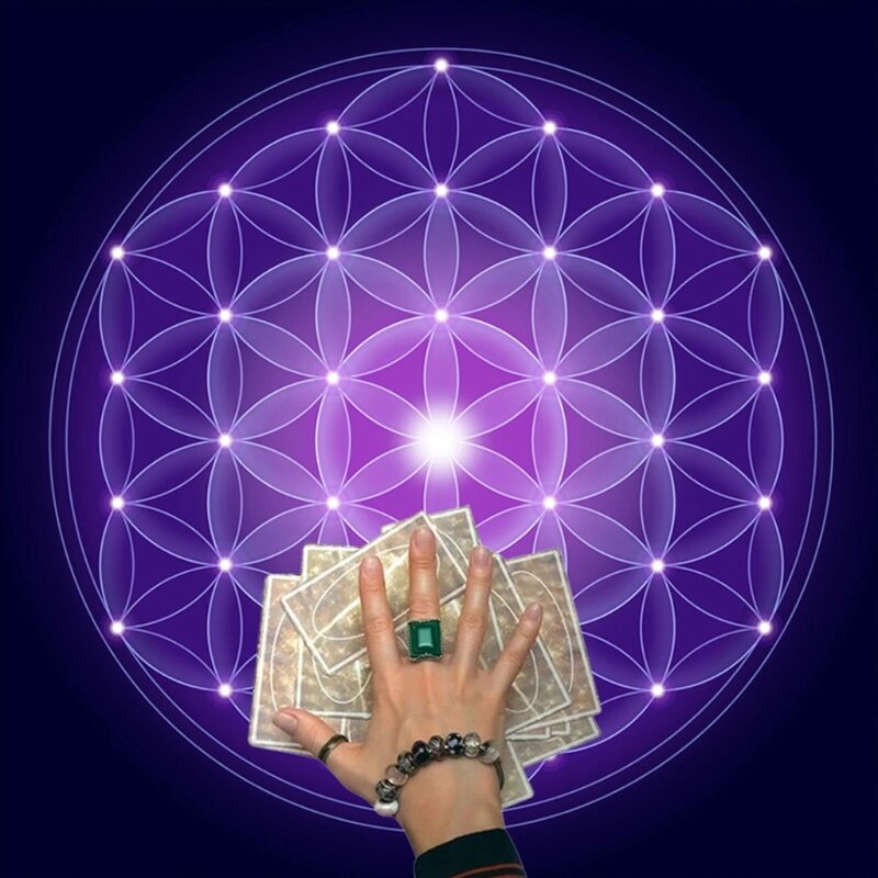 Pendolo rabdomante divinazione tovaglia astrologia gioco da tavolo carte Oracles Pad